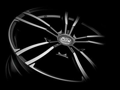 MSW 73 gloss dark grey full polished 8.5x18 ET37 - LK5/120 ML72.56