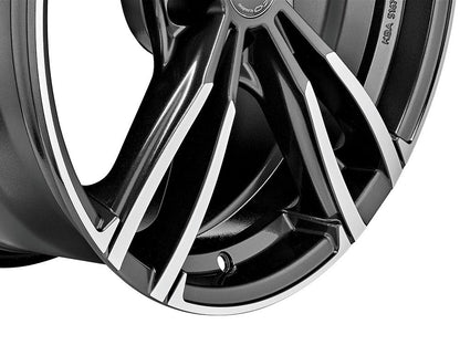 MSW 73 gloss dark grey full polished 8.5x18 ET37 - LK5/120 ML72.56