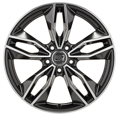 MSW 71 gloss dark grey full polished 8x19 ET34 - LK5/110 ML65.1