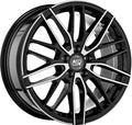 MSW 72 gloss black full polished Alufelge 8x18 Zoll ET34 LK 5x114.3 ML73.1