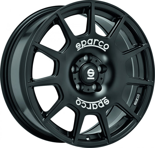 Sparco Terra matt black 8x18 ET35 - LK5/100 ML63.3