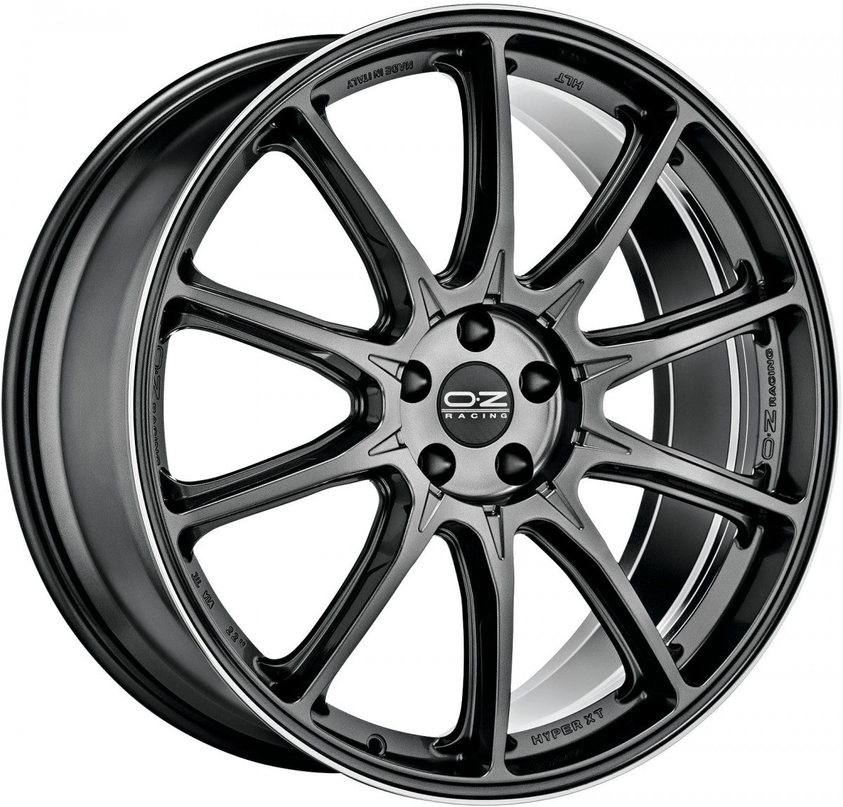 OZ Hyper XT HLT star graphite diamond lip 9x20 ET30 - LK5/112 ML79