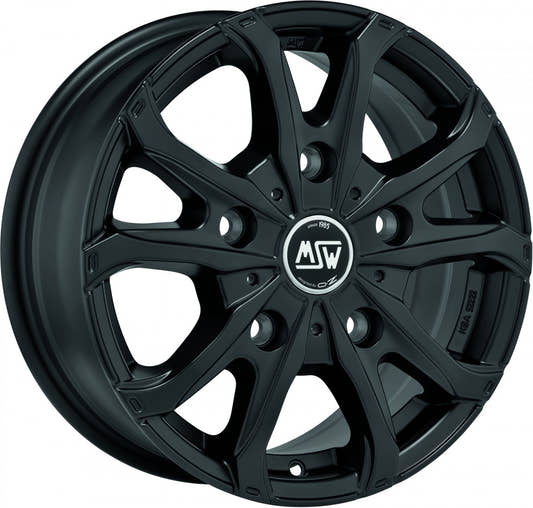 MSW 48 Van matt black Alufelge 6.5x16 Zoll ET55 LK 5x118 ML71.1