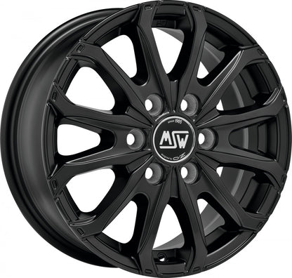 MSW 48 Van matt black Alufelge 6.5x16 Zoll ET55 LK 5x130 ML89.1 – Bild 5