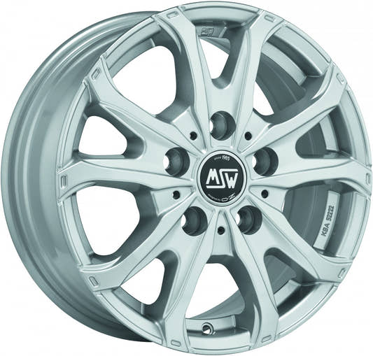 MSW 48 Van full silver 6.5x16 ET55 - LK5/130 ML89.1