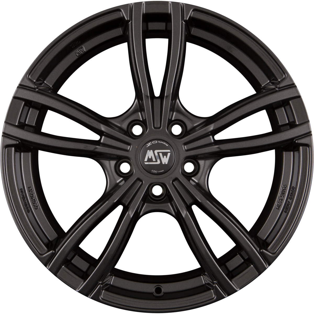 MSW 73 gloss dark grey Alufelge 9x19 Zoll ET44 LK 5x112 ML73.1 – Bild 3