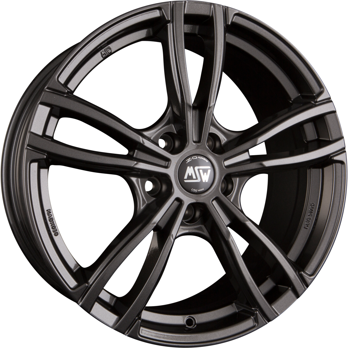 MSW 73 gloss dark grey Alufelge 9x19 Zoll ET44 LK 5x112 ML73.1 – Bild 4