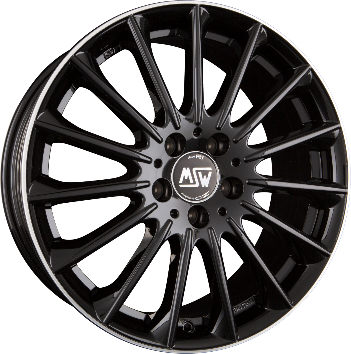 MSW 30 gloss black diamond lip Alufelge 8.5x19 Zoll ET38 LK 5x112 ML73.1 – Bild 4