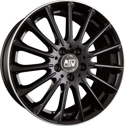 MSW 30 gloss black diamond lip Alufelge 8.5x19 Zoll ET38 LK 5x112 ML73.1 – Bild 4