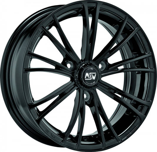 MSW X2 gloss black Alufelge 5.5x15 Zoll ET30 LK 3x112 ML57