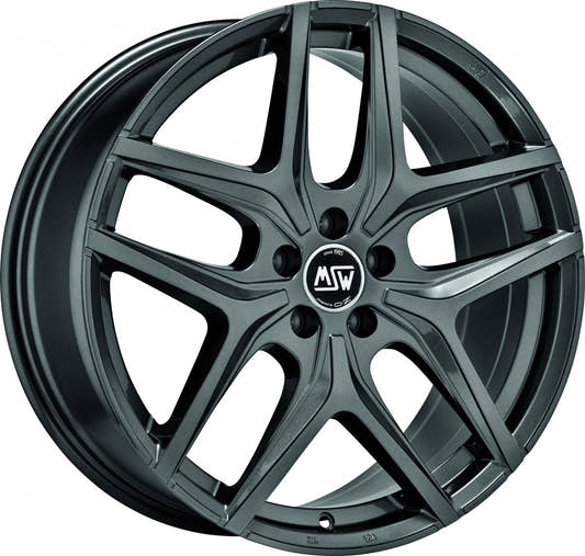 MSW 40 gloss gun metal Alufelge 10x20 Zoll ET38 LK 5x120 ML72.56