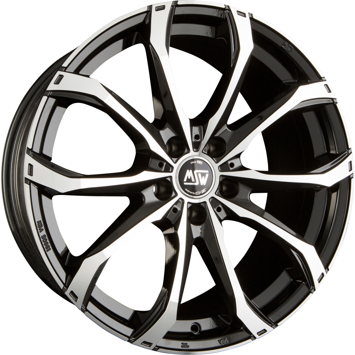 MSW 48 gloss black full polished Alufelge 11.5x21 Zoll ET38 LK 5x120 ML74.06 – Bild 4