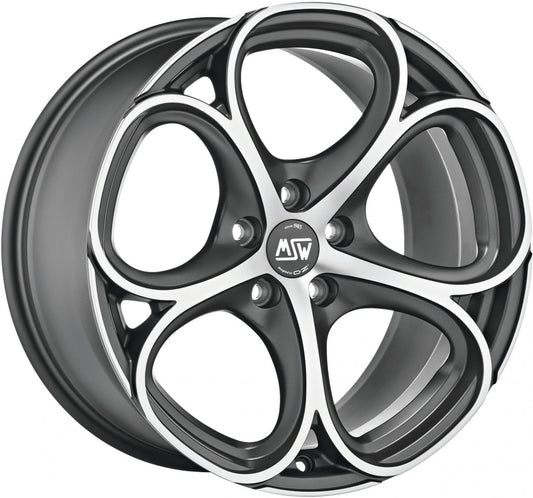 MSW 82 gun metal poliert 9x20 ET31 - LK5/110 ML65.06