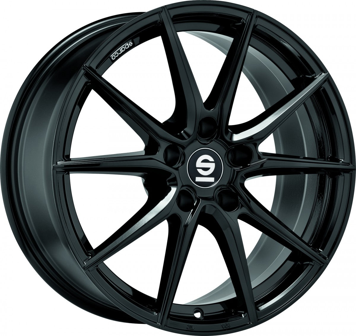 Sparco DRS gloss black 8x18 ET48 - LK5/112 ML73.1