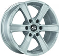 MSW Sahara 6 full silver Alufelge 8x18 Zoll ET35 LK 6x114.3 ML66.1