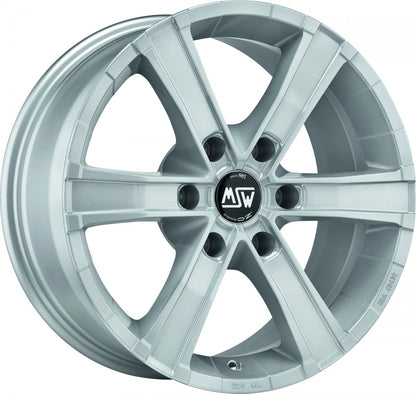 MSW Sahara 6 full silver 8x18 ET35 - LK6/114.3 ML66.1