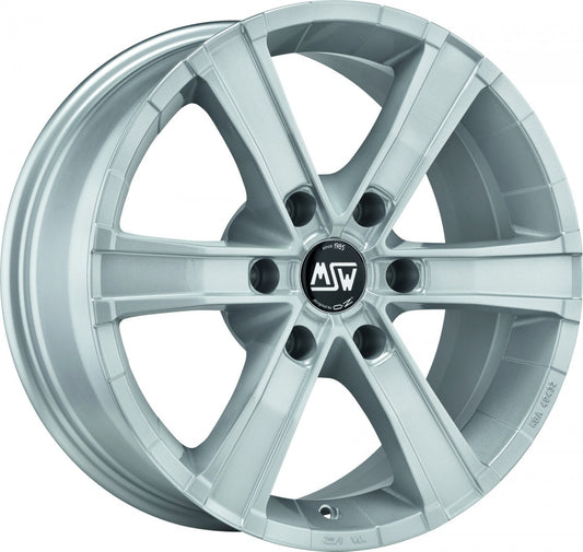 MSW Sahara 6 full silver 8x18 ET35 - LK6/114.3 ML66.1