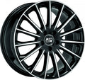MSW 30 gloss black full polished Alufelge 8.5x18 Zoll ET35 LK 5x112 ML73.1