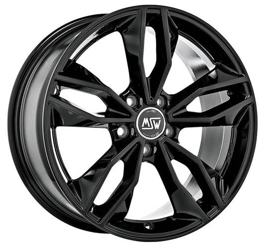 MSW 71 gloss black 7.5x17 ET38 - LK5/108 ML73
