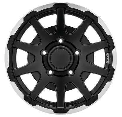 Sparco Dakar matt black lip polished 5.5x16 ET5 - LK5/139.7 ML108.3