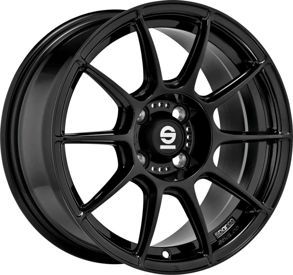 Sparco FF1 gloss black 7x17 ET33 - LK4/100 ML63.3