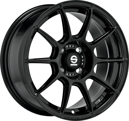 Sparco FF1 gloss black 7x17 ET33 - LK4/100 ML63.3