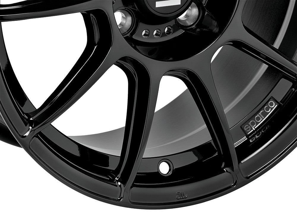 Sparco FF1 gloss black 7x17 ET33 - LK4/100 ML63.3
