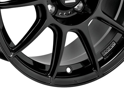Sparco FF1 gloss black 7x17 ET33 - LK4/100 ML63.3