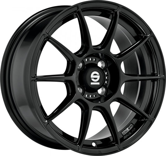 Sparco FF1 gloss black 7x17 ET37 - LK4/100 ML63.3