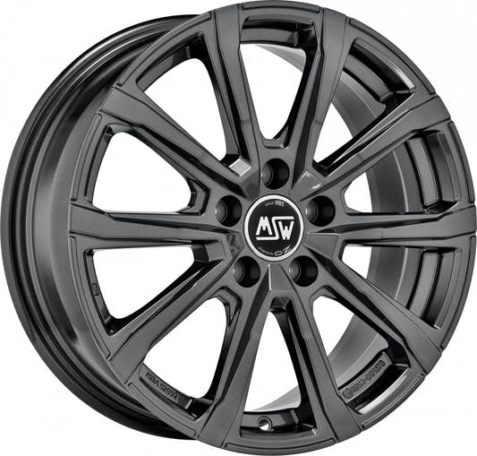 MSW 79 gloss dark grey 6.5x16 ET40 - LK5/100 ML57.06