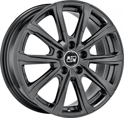 MSW 79 gloss dark grey Alufelge 7x17 Zoll ET51 LK 5x100 ML57.06