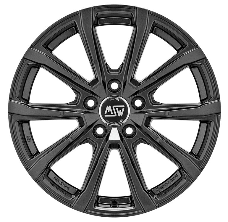 MSW 79 gloss dark grey Alufelge 7x17 Zoll ET51 LK 5x100 ML57.06 – Bild 2