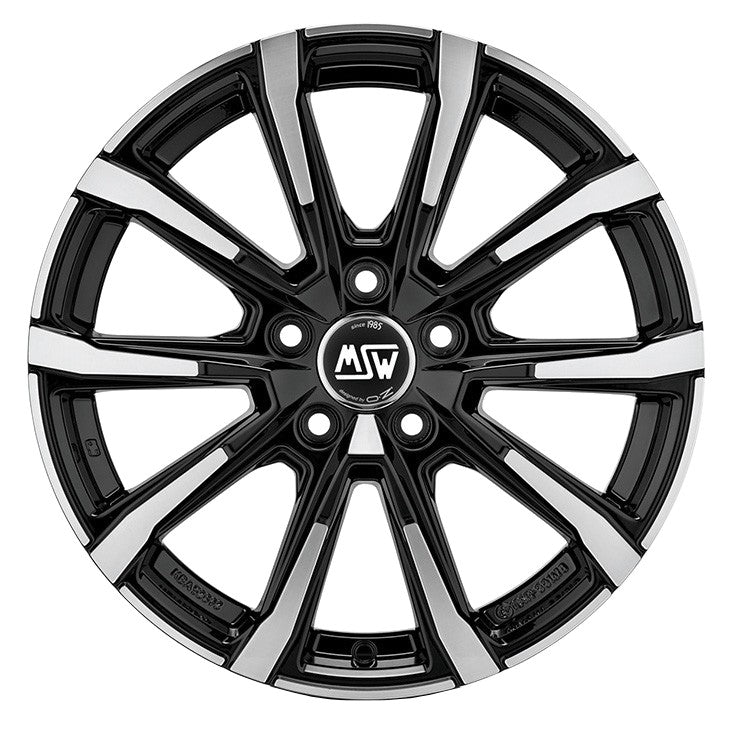 MSW 79 gloss black full polished 7x17 ET40 - LK5/112 ML57.06