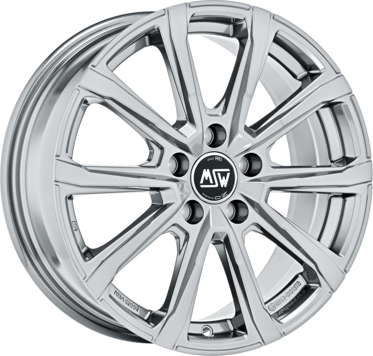 MSW 79 full silver 6.5x16 ET47 - LK5/100 ML57.06
