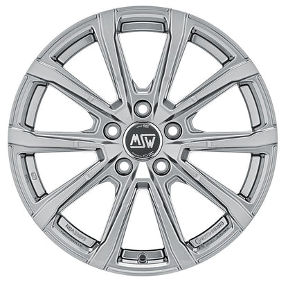 MSW 79 full silver 7x17 ET45 - LK5/112 ML57.06
