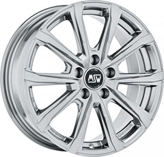 MSW 79 full silver Alufelge 7.5x18 Zoll ET49 LK 5x108 ML65.06