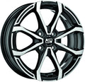 MSW X4 gloss black full polished Alufelge 5x15 Zoll ET32 LK 4x100 ML60.06
