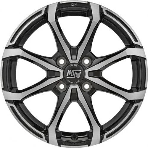 MSW X4 gloss black full polished Alufelge 5x15 Zoll ET32 LK 4x100 ML60.06 – Bild 2
