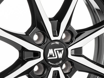 MSW X4 gloss black full polished Alufelge 5x15 Zoll ET32 LK 4x100 ML60.06 – Bild 4