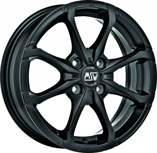 MSW X4 matt black Alufelge 5x15 Zoll ET32 LK 4x100 ML60.06
