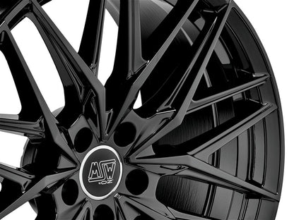 MSW 50 gloss black 8.5x20 ET40 - LK5/108 ML73.1