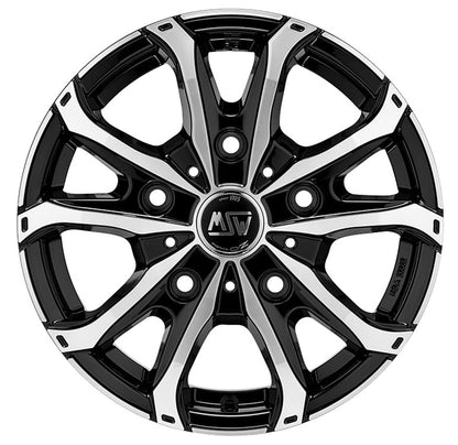 MSW 48 Van gloss black full polished Alufelge 7x17 Zoll ET55 LK 5x120 ML65.06 – Bild 2