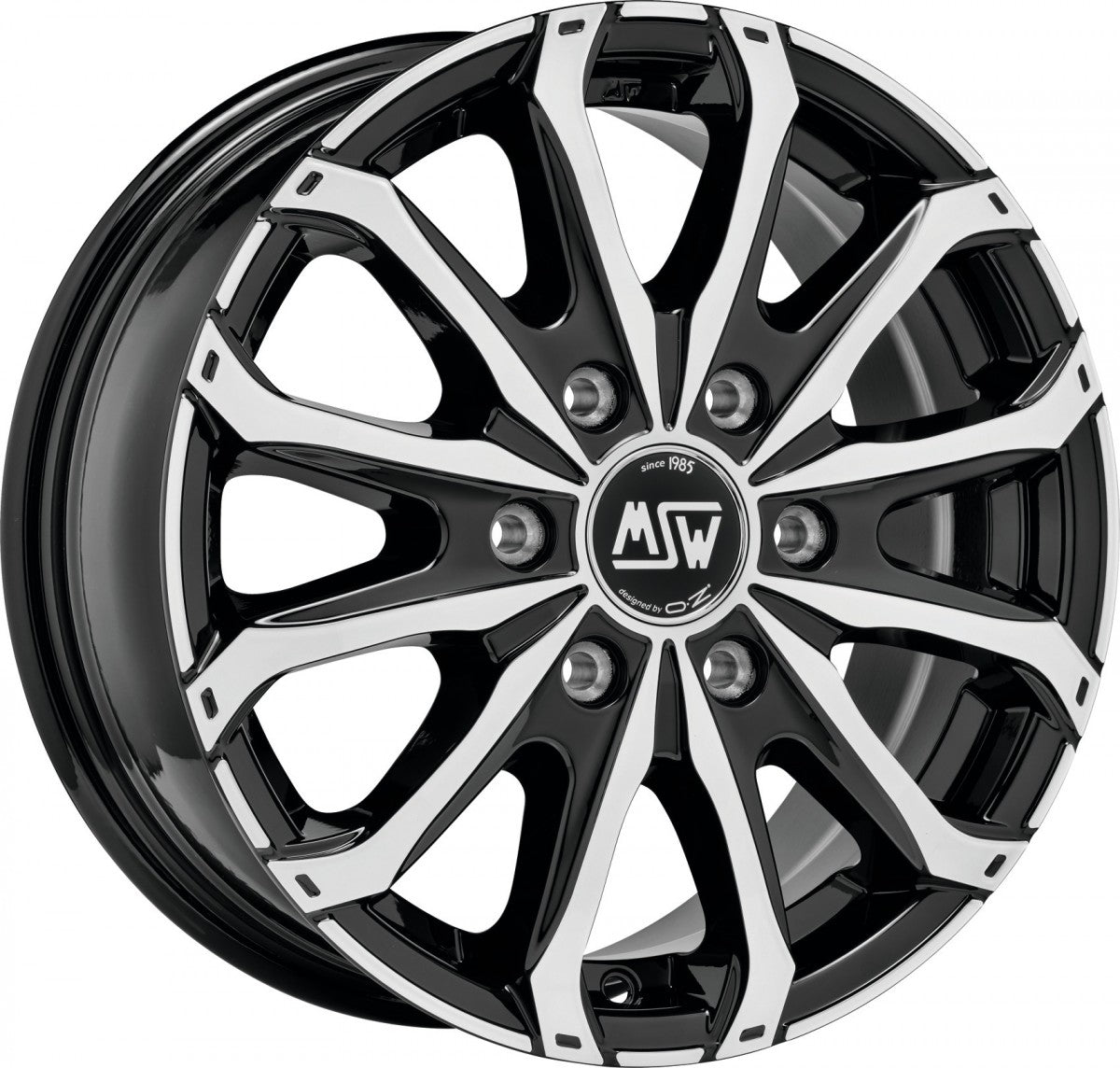MSW 48 Van gloss black full polished Alufelge 7x17 Zoll ET68 LK 5x130 ML78.1 – Bild 5