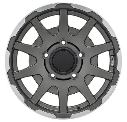 Sparco Dakar matt dark graphite lip polished 5.5x16 ET5 - LK5/139.7 ML108.3