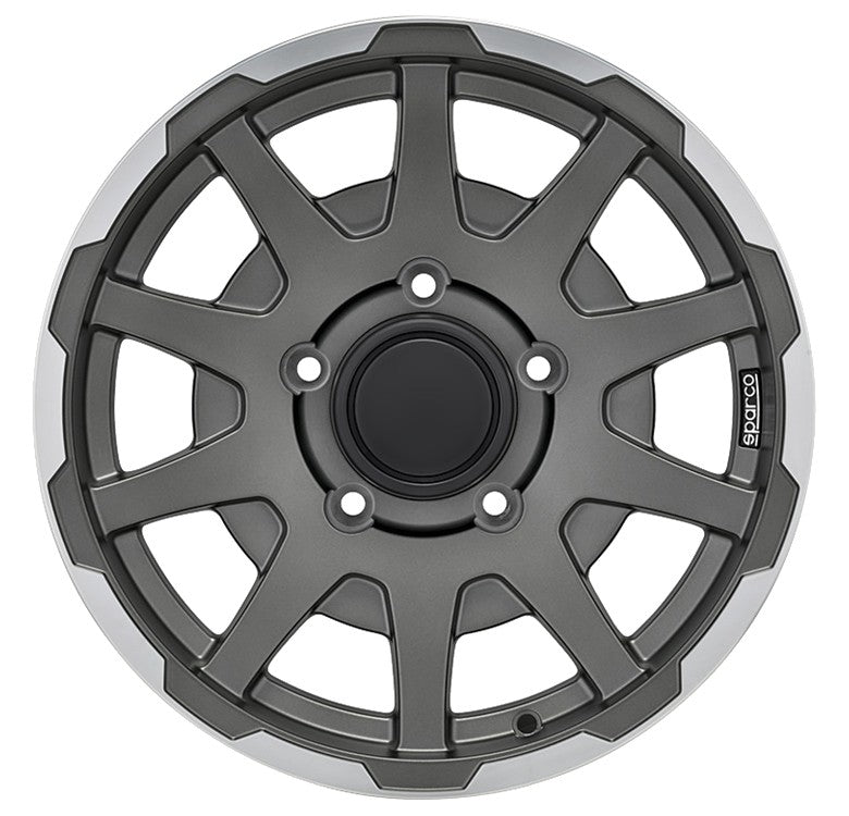 Sparco Dakar matt dark graphite lip polished 5.5x16 ET0 - LK5/139.7 ML108.3