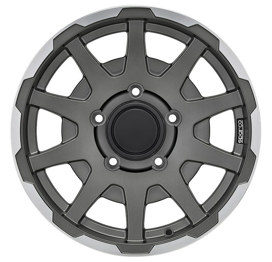 Sparco Dakar matt dark graphite lip polished 5.5x16 ET0 - LK5/139.7 ML108.3