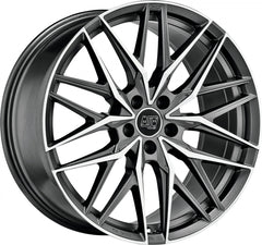 MSW 50 gun metal poliert Alufelge 8x19 Zoll ET27 LK 5x112 ML73.1