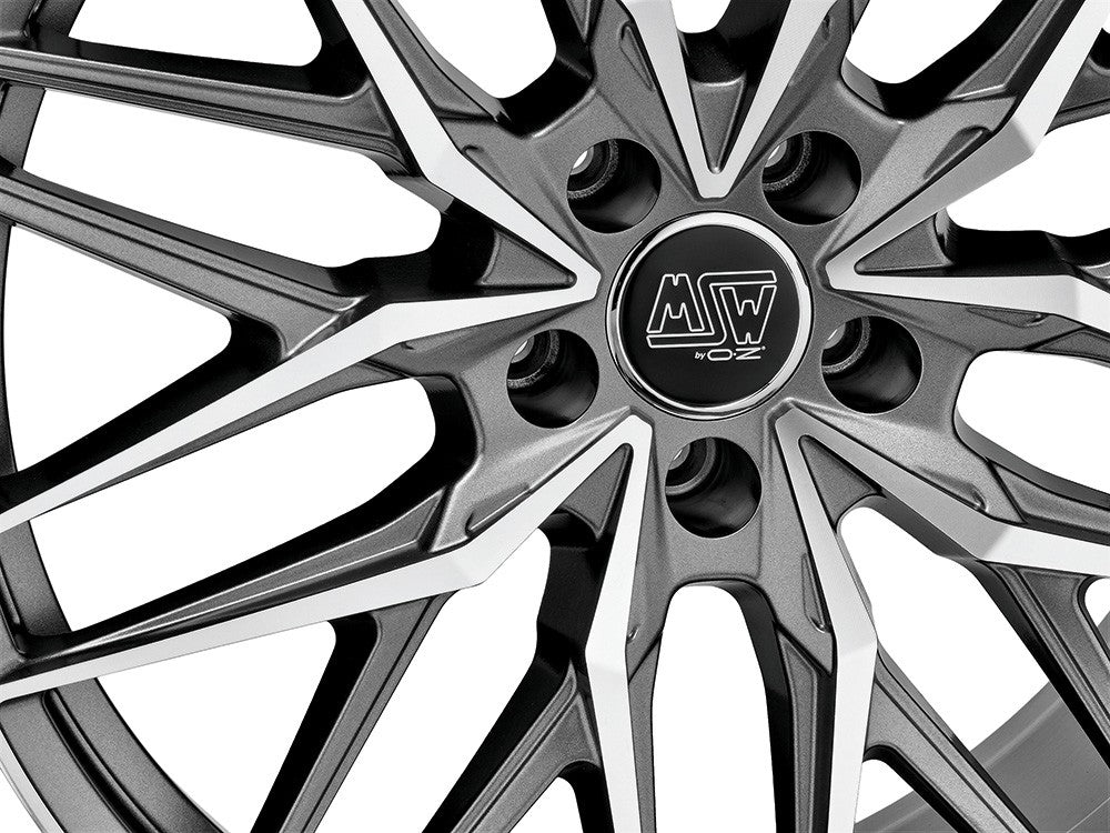MSW 50 gun metal poliert Alufelge 8x19 Zoll ET27 LK 5x112 ML73.1 – Bild 3