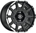 Sparco Dakar matt black lip polished + rivets Alufelge 8.5x17 Zoll ET25 LK 6x114.3 ML66.1