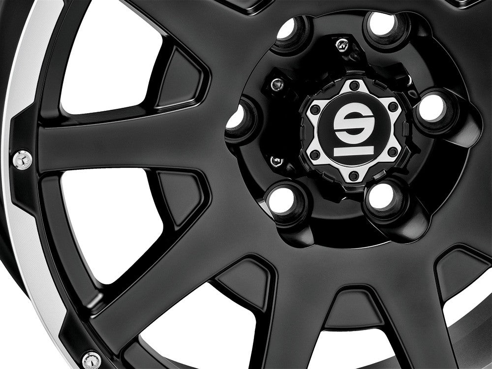 Sparco Dakar matt black lip polished + rivets 8.5x17 ET0 - LK6/120 ML67.1